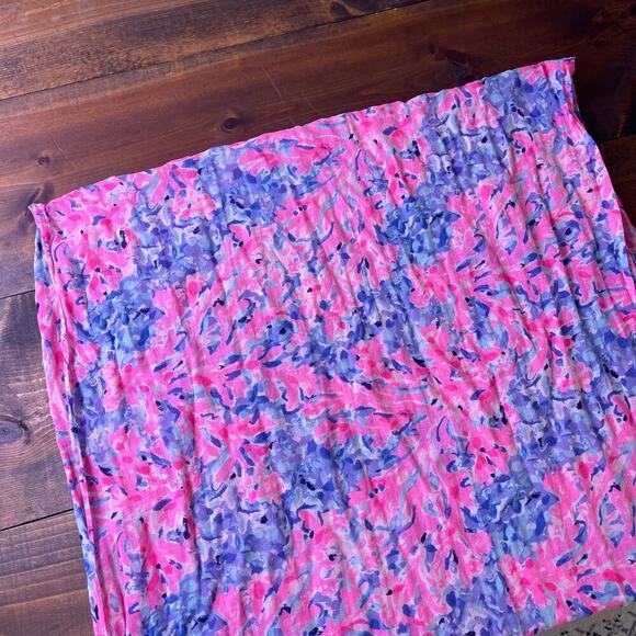 Lilly Pulitzer Colorful Coco Coral Crab Infinity Scarf One Size Women's OS Pink - Picture 4 of 5